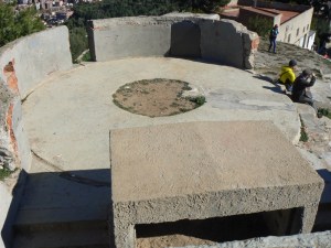 Una de les plataformes del Turó del Carmel.