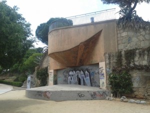 Gran casamata per canó a Badalona.