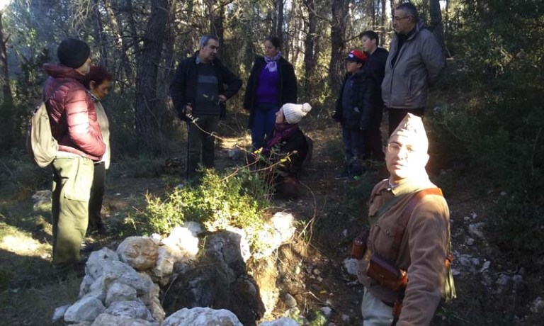 Part del grup en una pausa després d'una de les explicacions.