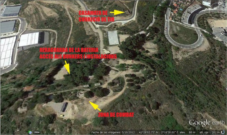 Veiem les zones indicades.